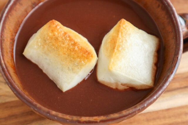 甘酒ココアおしるこ レシピ 完成