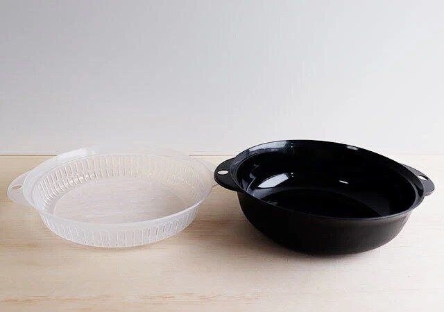 ダイソーの電子レンジで調理できる冷凍うどん用の器