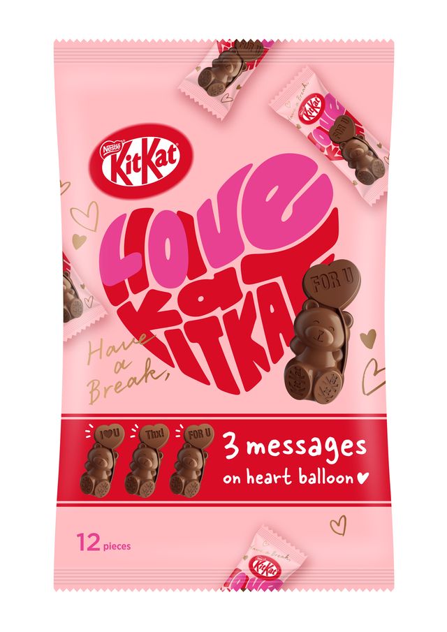 ［大袋タイプ］キットカット ハートフルベアー シェアバッグ 1,080円（税込）