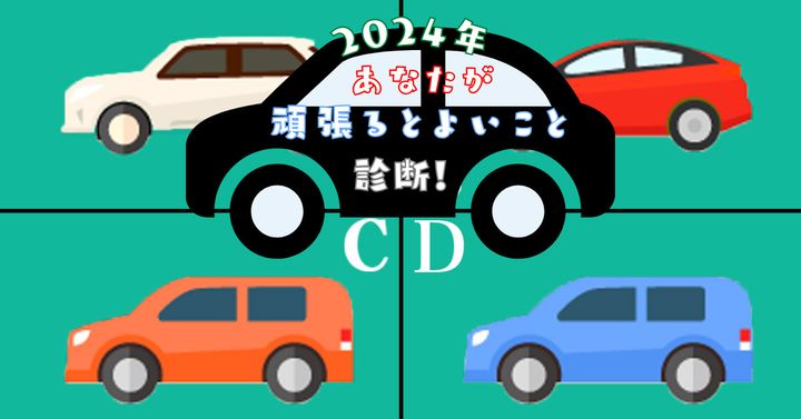 どの車を選ぶ？【心理テスト】2024年頑張ると良いこと診断！