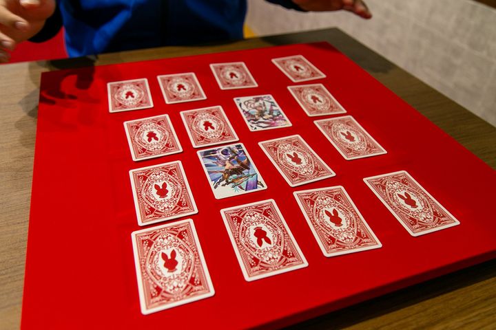 カトル＆エッセルの神経衰弱では、ランダムに混ざったカードの中からカトルのカードとエッセルのカードを見事当てれば成功でした。