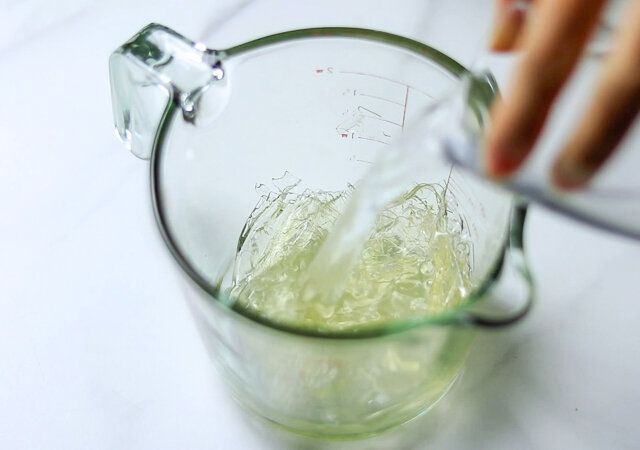 ぶどうゼリーテリーヌ レシピ ゼリー液を作る