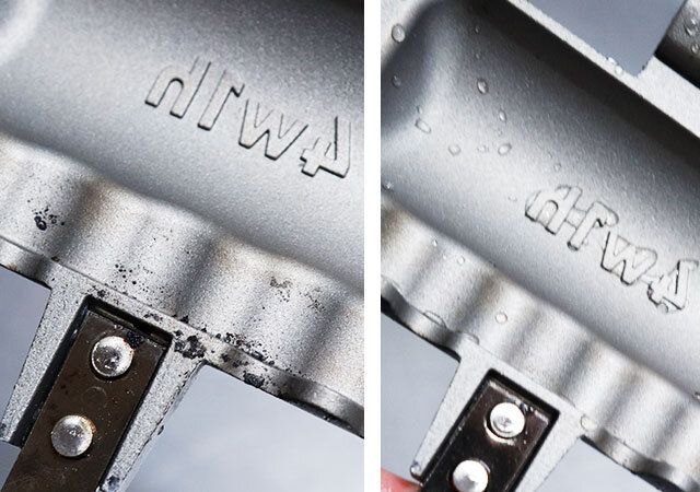 コビリツキ汚れがスッキリ落ちた比較画像