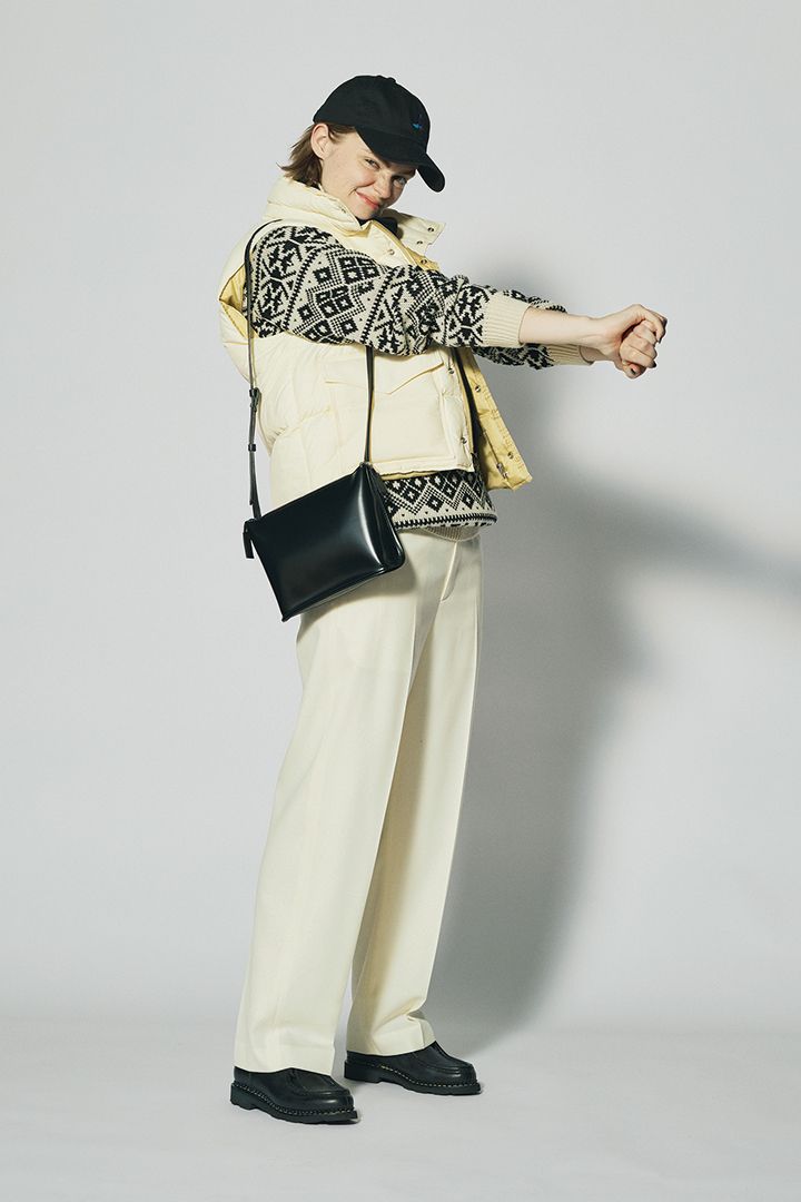 ほっこりニットはスラックスできちんと感をプラスして【本日のFUDGE GIRL-1月16日】