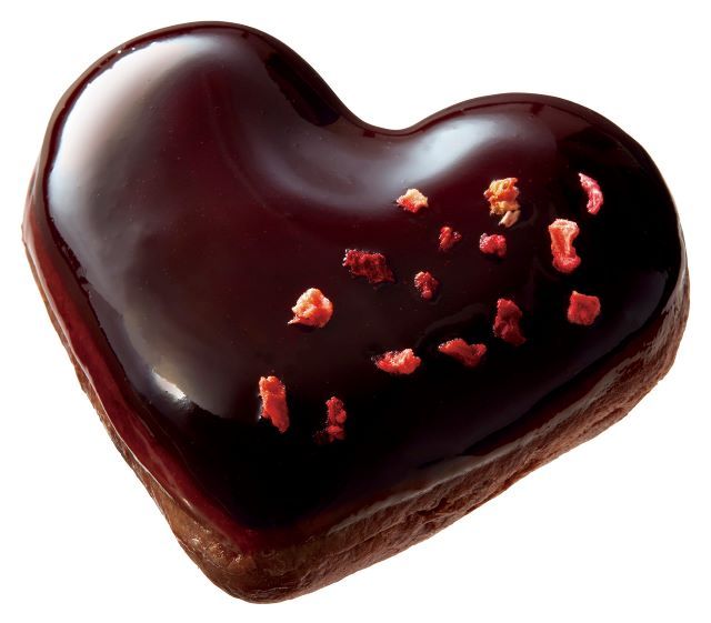 「クリスピークリームドーナツ」チョコハート ＆ ストロベリー