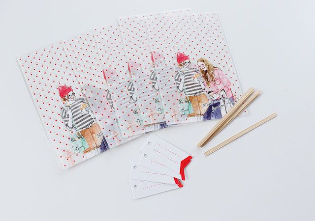 セリアのクリアバッグ S タグ付