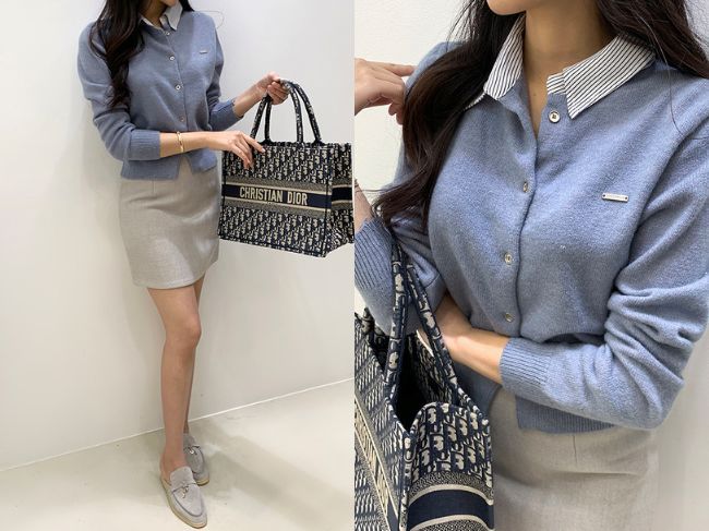 『シャツドッキングニットカーディガン』