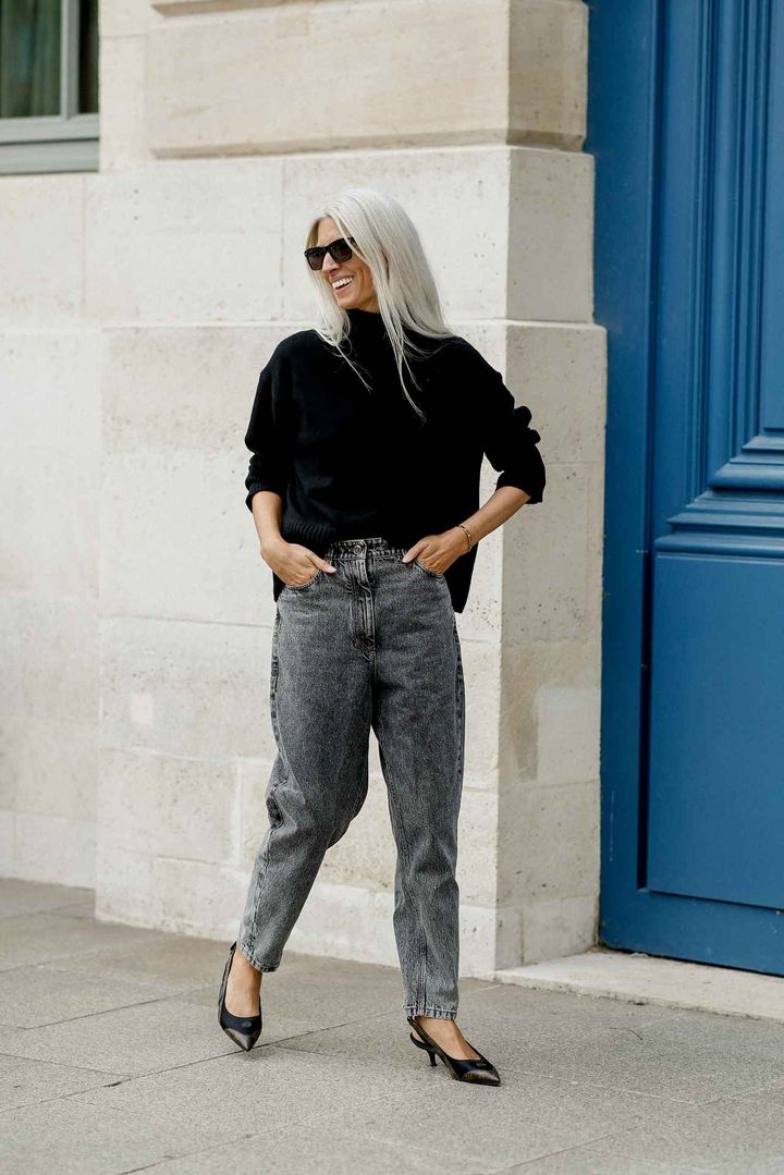 画像: 上質ニットはデニムでカジュアルダウンするだけ