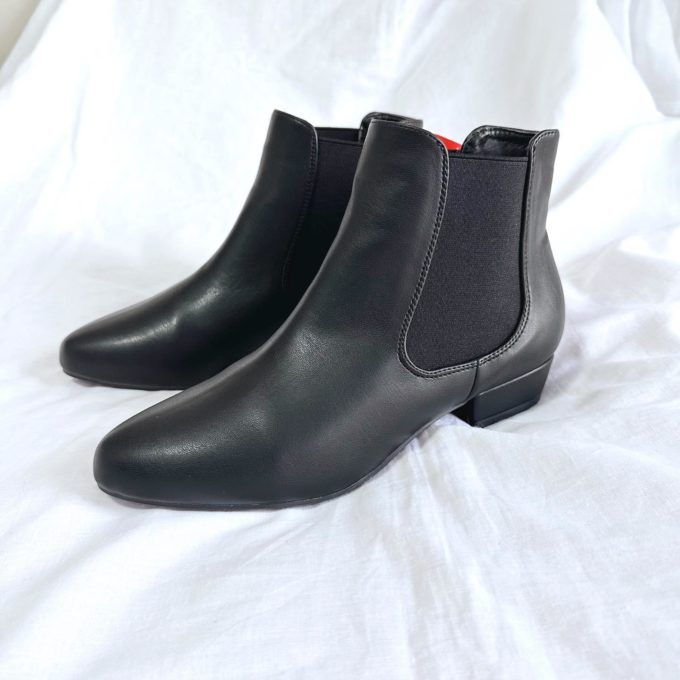 しまむらの「サイドゴアショートブーツ」