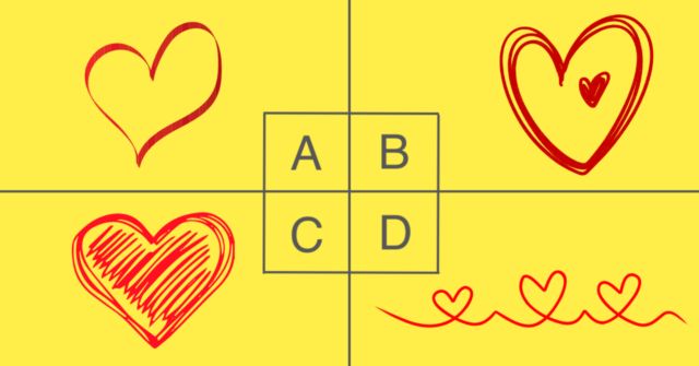 どのハートを書いた？【心理テスト】恋愛における安定志向度を診断！