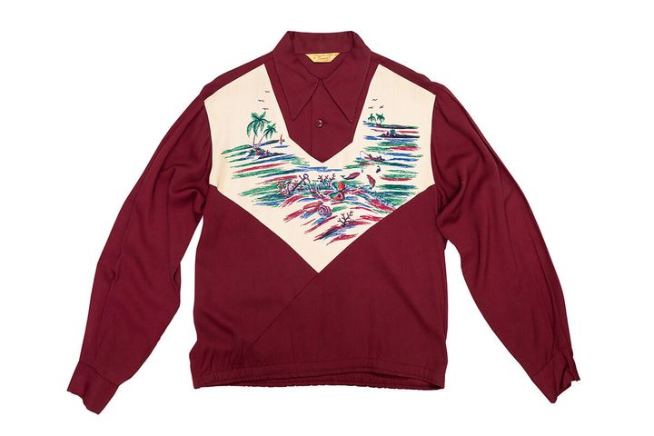 50年代のギャバプルオーバーシャツ