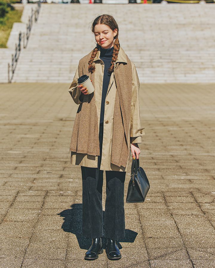 ベージュがベースのコーデはトーンと変えて一気に垢抜け【本日のFUDGE GIRL-1月17日】