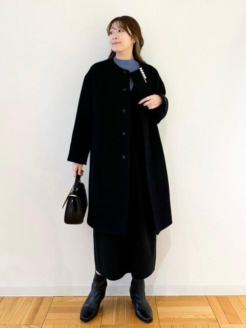 黒ワンピースコーデ