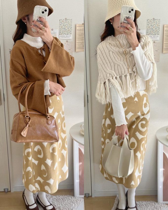 UNIQLO×Marimekko「フリーススカート」