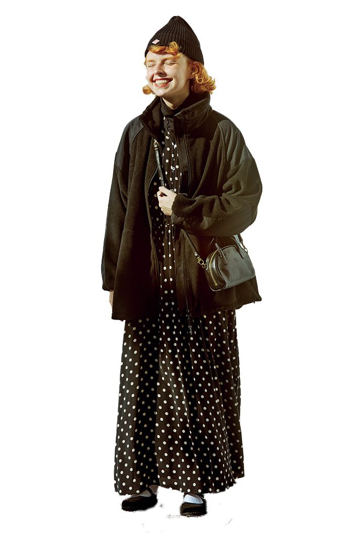 【ワンピース】1月下旬にぴったりな防寒コーディネート6選。ダークトーンでまとめたおしゃれなお手本着こなし