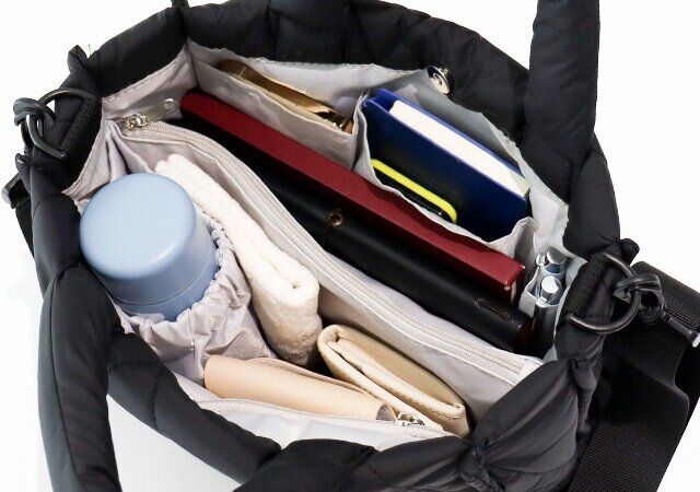 A. STANDARD［エースタンダード］整理上手なキルティングショルダーバッグの容量