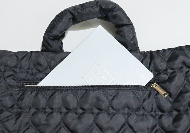 a-jolie［アジョリー］3WAYキルティングバッグの背面ポケット