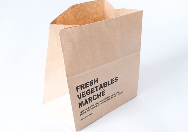 セリアの食品用 ガゼットバッグ L 5Pのデザイン