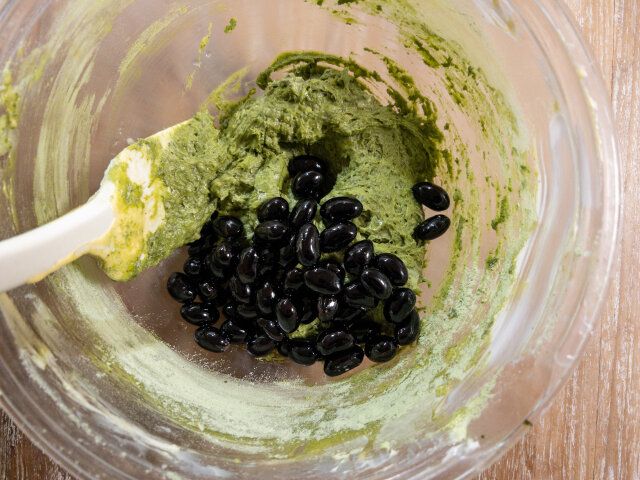 黒豆パウンドケーキ レシピ 黒豆を混ぜる