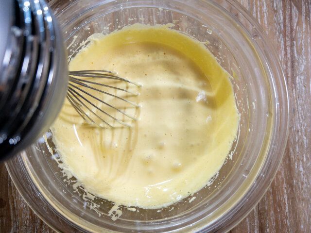 黒豆パウンドケーキ レシピ 生地を作る