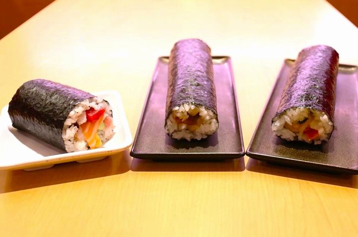 （左から）「海鮮上太巻」「上太巻」「キンパ太巻」