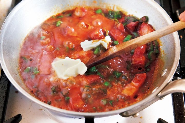 バターを加える