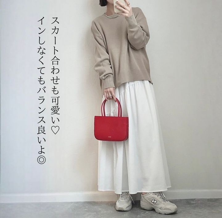 ユニクロ_スムースコットンリラックスクルーセーター_3