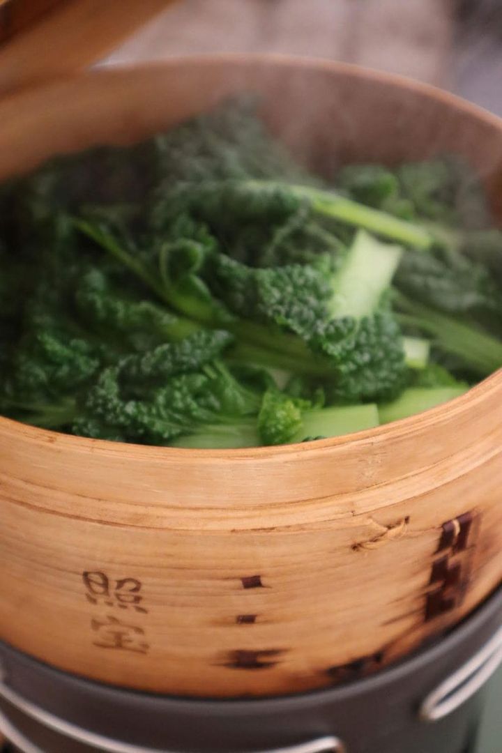 せいろで蒸した野菜