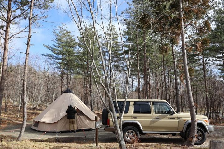 宮城県仙台市のキャンプ場IZUMI PEAK BASEのフォレストエリア