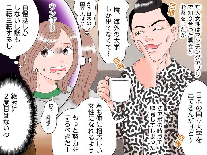 画像1: マッチングしたついていけない男性