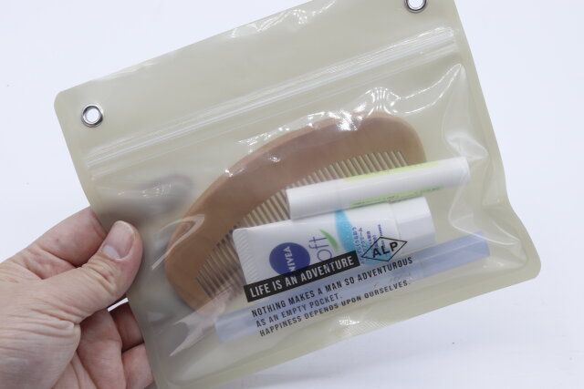 ダイソーのカラージップバッグは小物の整理におすすめ