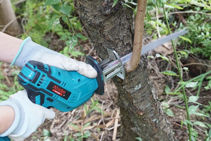 レシプロソーで剪定