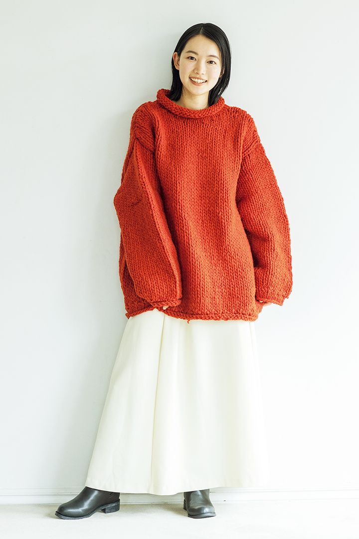 【第1位】 ざっくりかわいい！ 赤ニットでつくる大人コーデ 【リンネル2024年2月号】