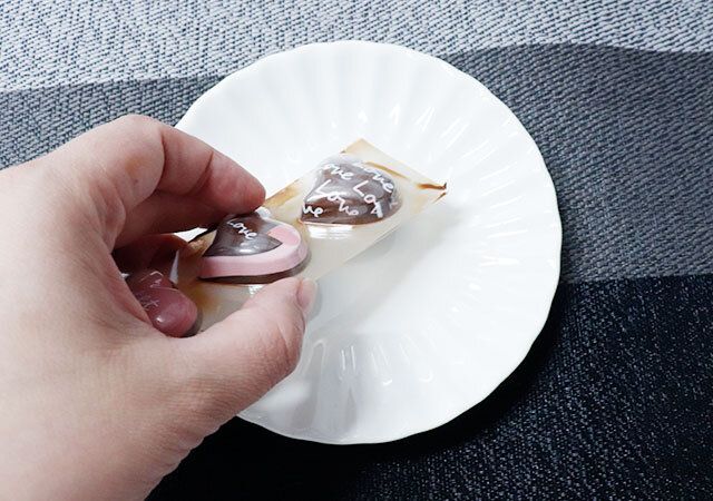 チョコペリモールド プリティハートの作業工程