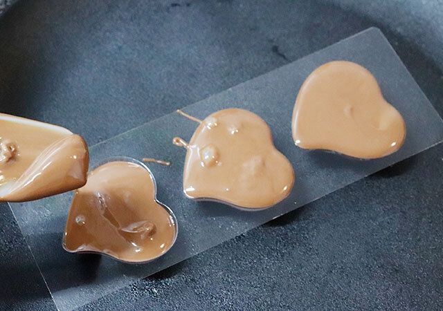 チョコペリモールド プリティハートの作り方