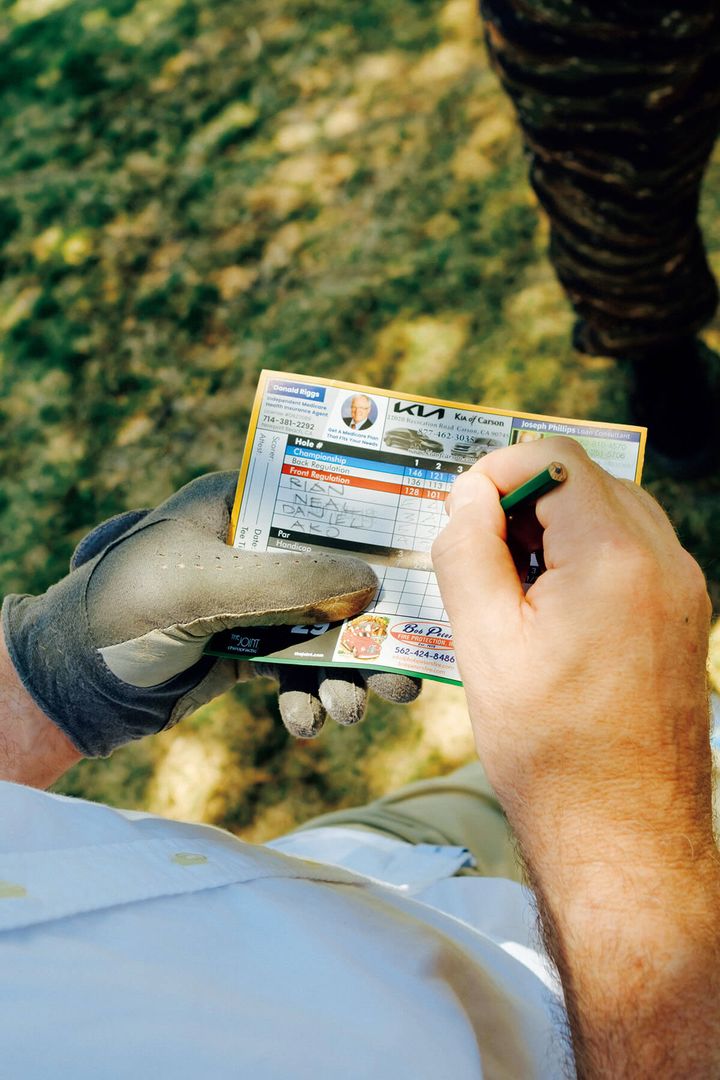 ゴルフのスコア表