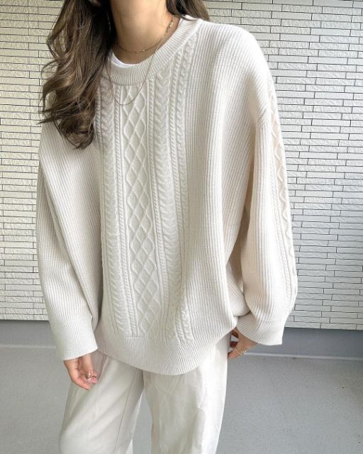 OTEケーブルガラPOを着用したコーデ