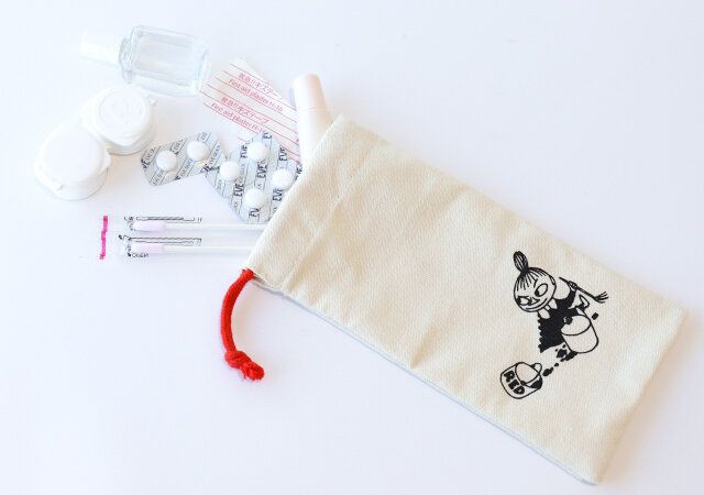 リトルミイ巾着を衛生用品ポーチとして使う