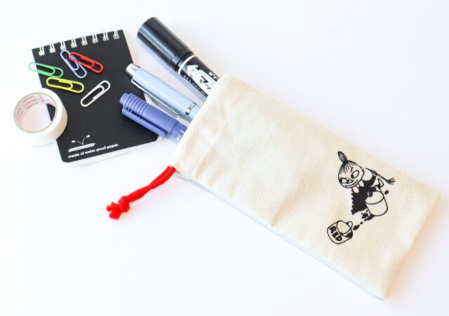 リトルミイ巾着を文房具ポーチとして使う