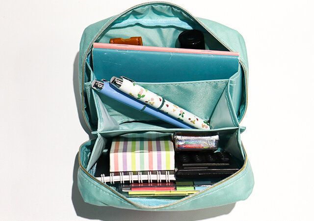 MOOMIN［ムーミン］リトルミイ6ポケット 仕分け上手ポーチを文房具ポーチとして使う