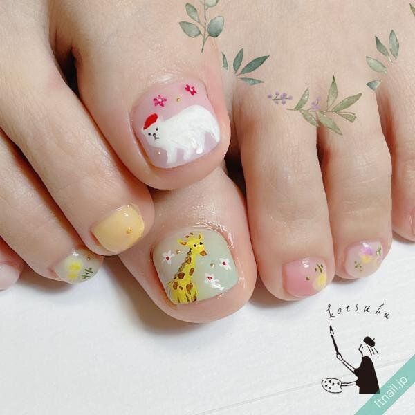 小粒nailが投稿したネイルデザイン [photoid:I0113697] via Itnail Design (726488)