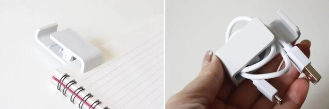 セリアのスマホが立てられるスタンドクリップ 2Pの使用例