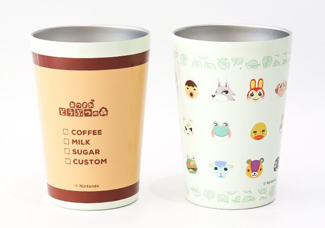 あつまれ どうぶつの森 タンブラーBOOK 喫茶ハトの巣ver.とあつまれ どうぶつの森 タンブラーBOOK 島の住民ver.は後ろまでかわいい