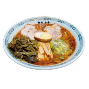 〈桂花ラーメン 新宿末広店〉の「桂花拉麺」＋「茎ワカメ」