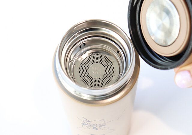 スナフキンの真空断熱保温保冷ボトルの茶こし