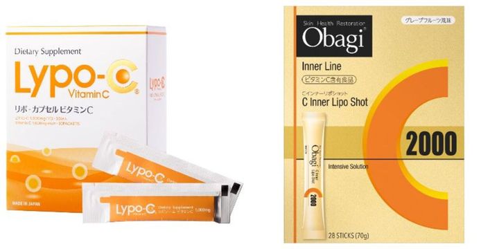 画像: ＜左から＞【SPIC】「リポ・カプセル ビタミンC」30包入 ¥7,776（税込）、【オバジ】「オバジC インナーリポショット」155g（2.5g×62本） ¥8,370（税込） 出典：@cosme