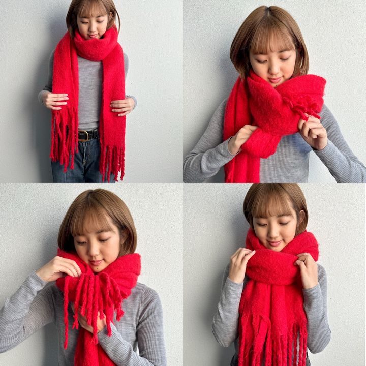 【マフラーの巻き方】をスタイリストがレクチャー。簡単ですぐマネできる、おしゃれな巻き方 2選