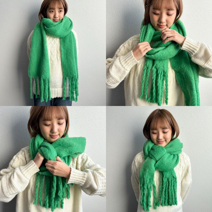 【マフラーの巻き方】をスタイリストがレクチャー。簡単ですぐマネできる、おしゃれな巻き方 2選