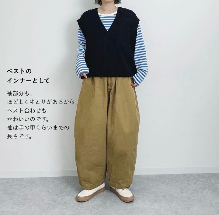 ソフトコットンボーダーラウンドヘムT_4