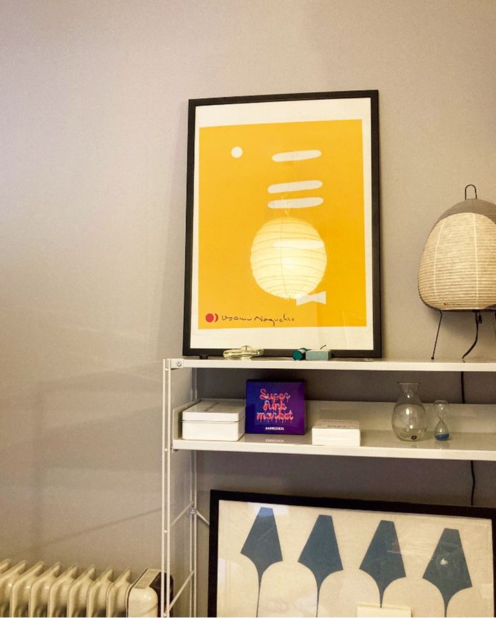 インテリアになじむグレーのアクセントウォール：＠aa_kkrさん